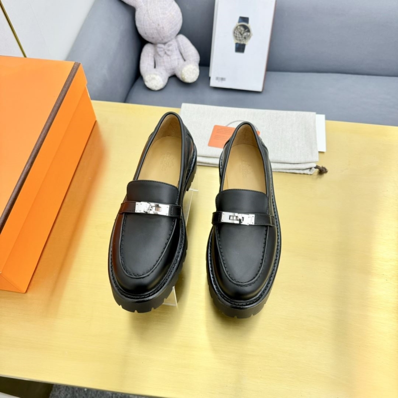 H**mes leather shoes